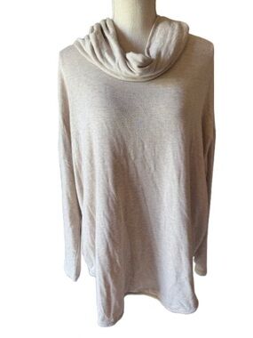 Lou & Grey Cream Cowl Neck Sweatshirt XL